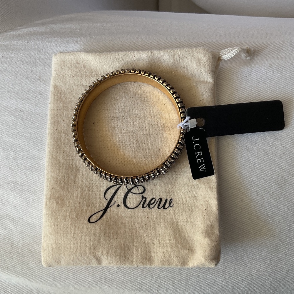 JCrew NWT Crystal Studded Bangle Bracelet